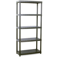 KUNSTSTOFFREGAL, Sfree , 80X40X175 cm - Schwarz, Kunststoff (40/175/80cm)
