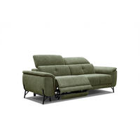 SOFA AVENA 3-Sitzer mit 1 Relaxfunktion, olivgrün - Olivgrün, Holzwerkstoff/Textil (204/80/108cm) - Courtois Laville