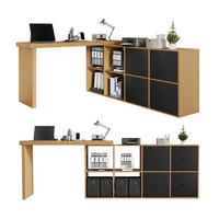 KREDENCA iz MDF, črno/hrastov videz, 120/48/78 cm - barve hrasta, leseni material (35/74/140cm) - OKMYHOME