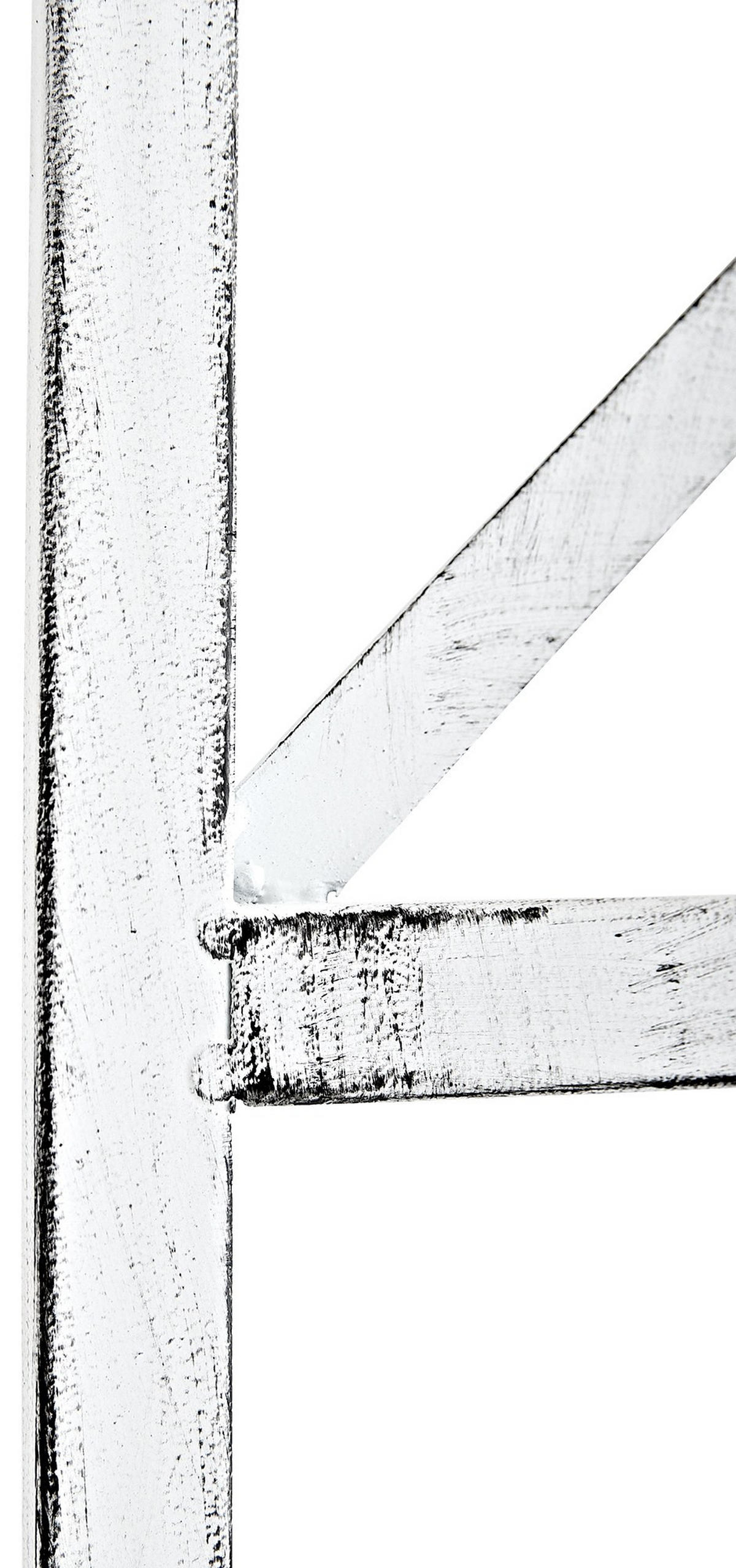 RANKGITTER Metall Antik Weiß - Schwarz/Weiß, Metall (40/198/2cm) - CLP