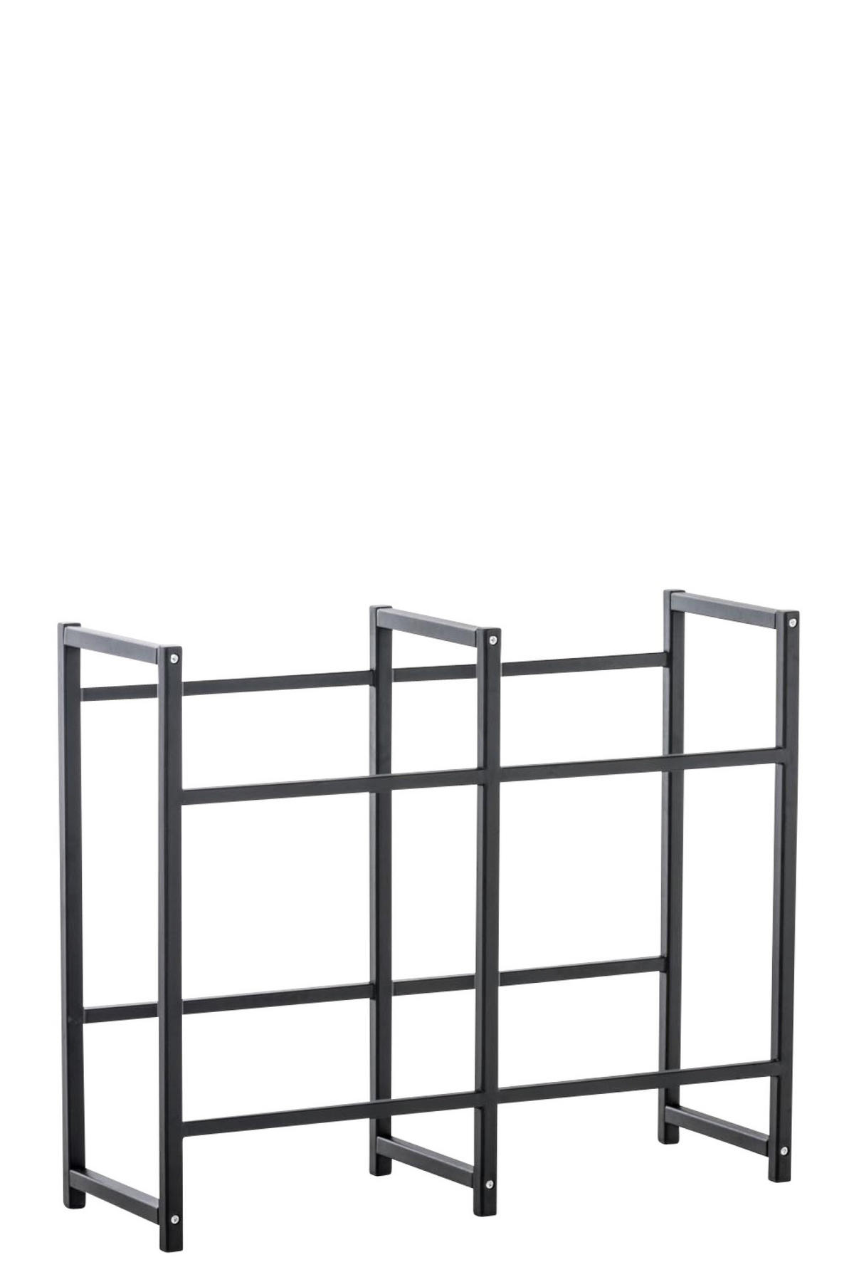 GETRÄNKESKISTENSTÄNDER Lenny - 4er Set - schwarz - Schwarz, Metall (91/31/75cm) - TPFLiving