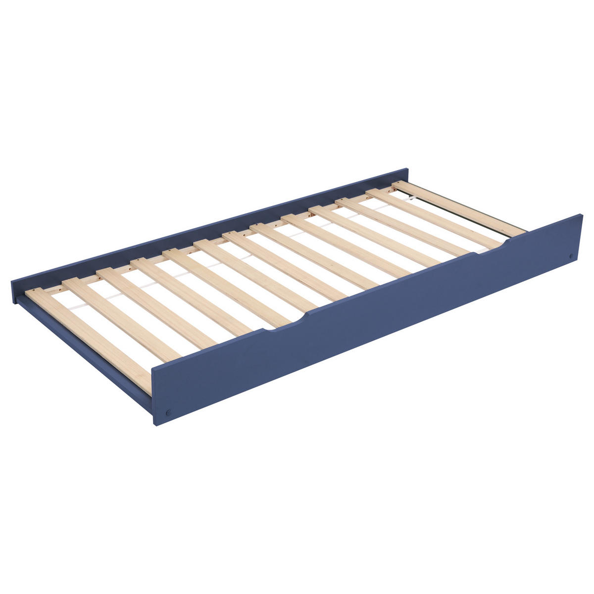 BETTSCHUBLADE Dunkelblau - Blau, Holz - Happy Garden
