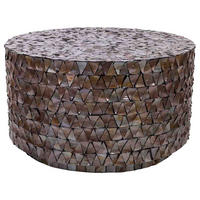 COUCHTISCH aus Holz D77x43/5 cm - Braun, Holz (70/77/43cm) - Wanderlust