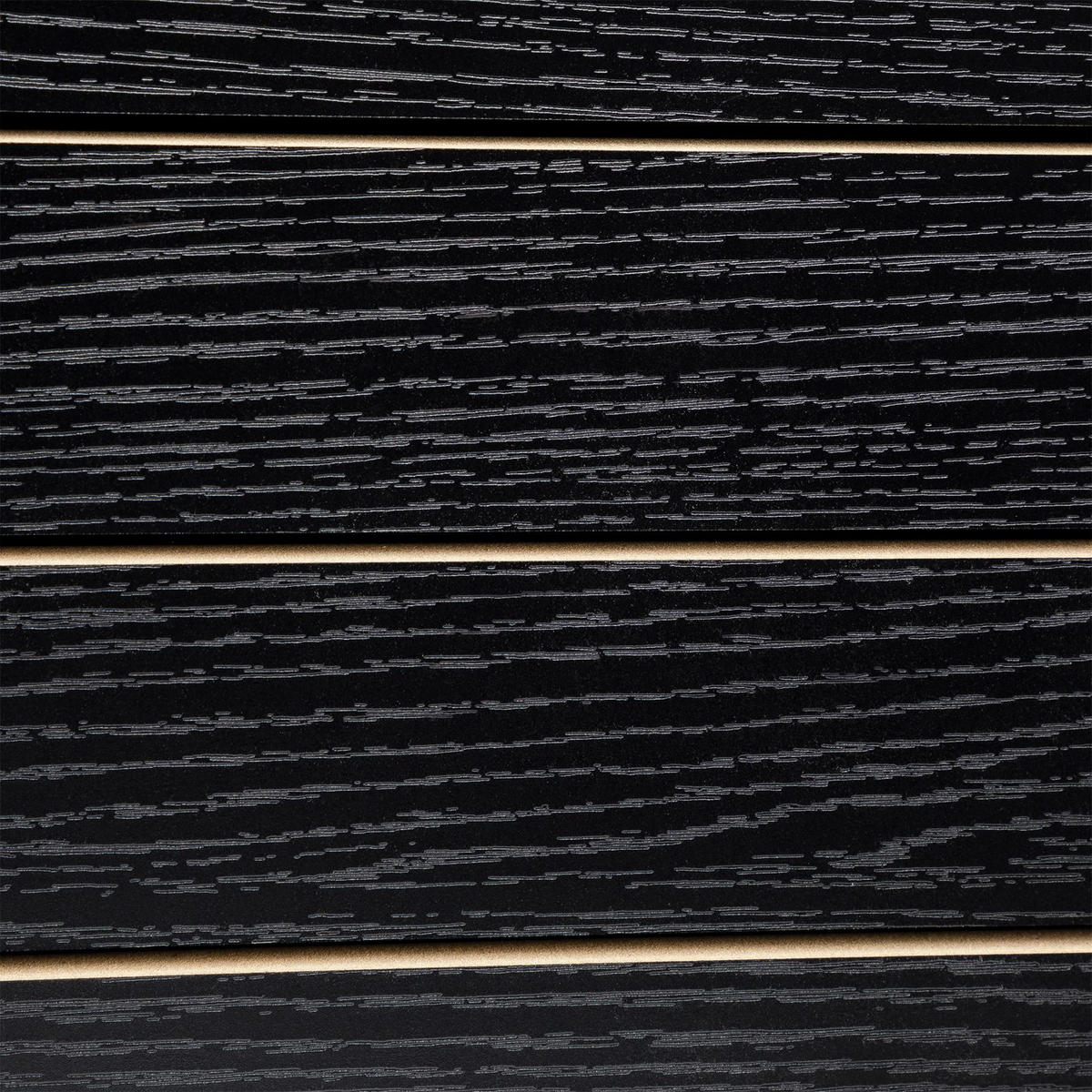 NACHTTISCH ARUMA - Schwarz, Glas (50/51/40cm) - IDIMEX