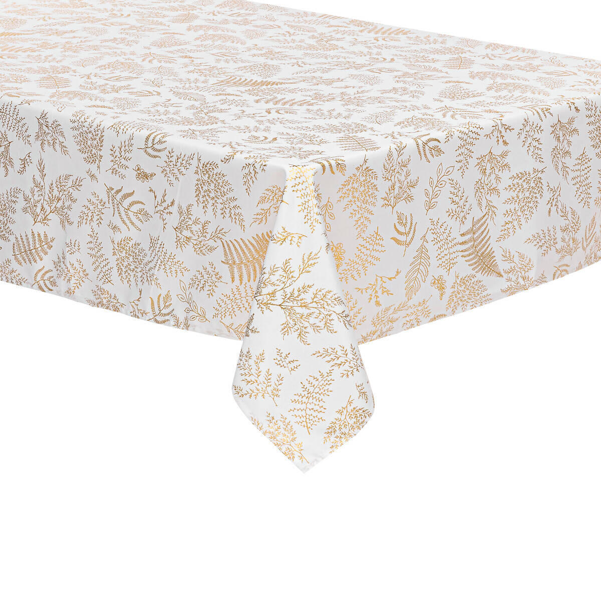 TISCHDECKE Weiß/Gold 360/140 cm - Weiß, Textil (360cm) - Atmosphera Createur d´interieur