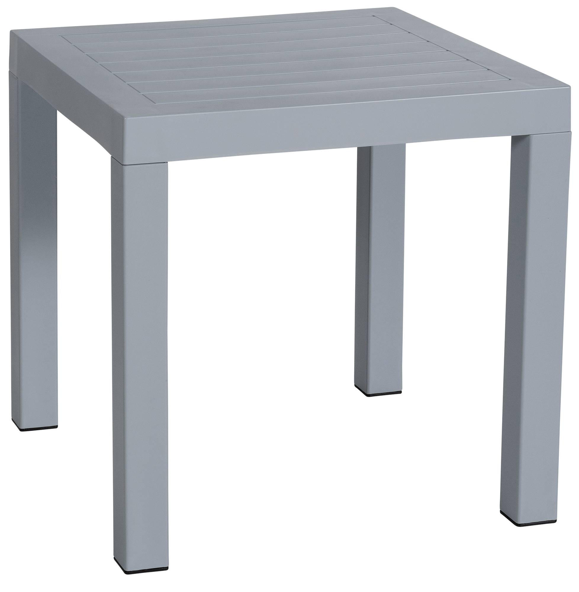 BEISTELLTISCH eckig 45/45/45 cm Kunststoff Grau - Grau, Kunststoff (45/45/45cm) - CLP