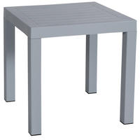 BEISTELLTISCH eckig 45/45/45 cm Kunststoff Grau - Grau, Kunststoff (45/45/45cm) - CLP