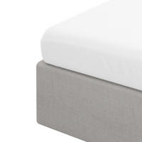 BETTLAKEN Danielle weiß Satin 180/200 cm - Weiß, Textil (180/200cm) - Homla