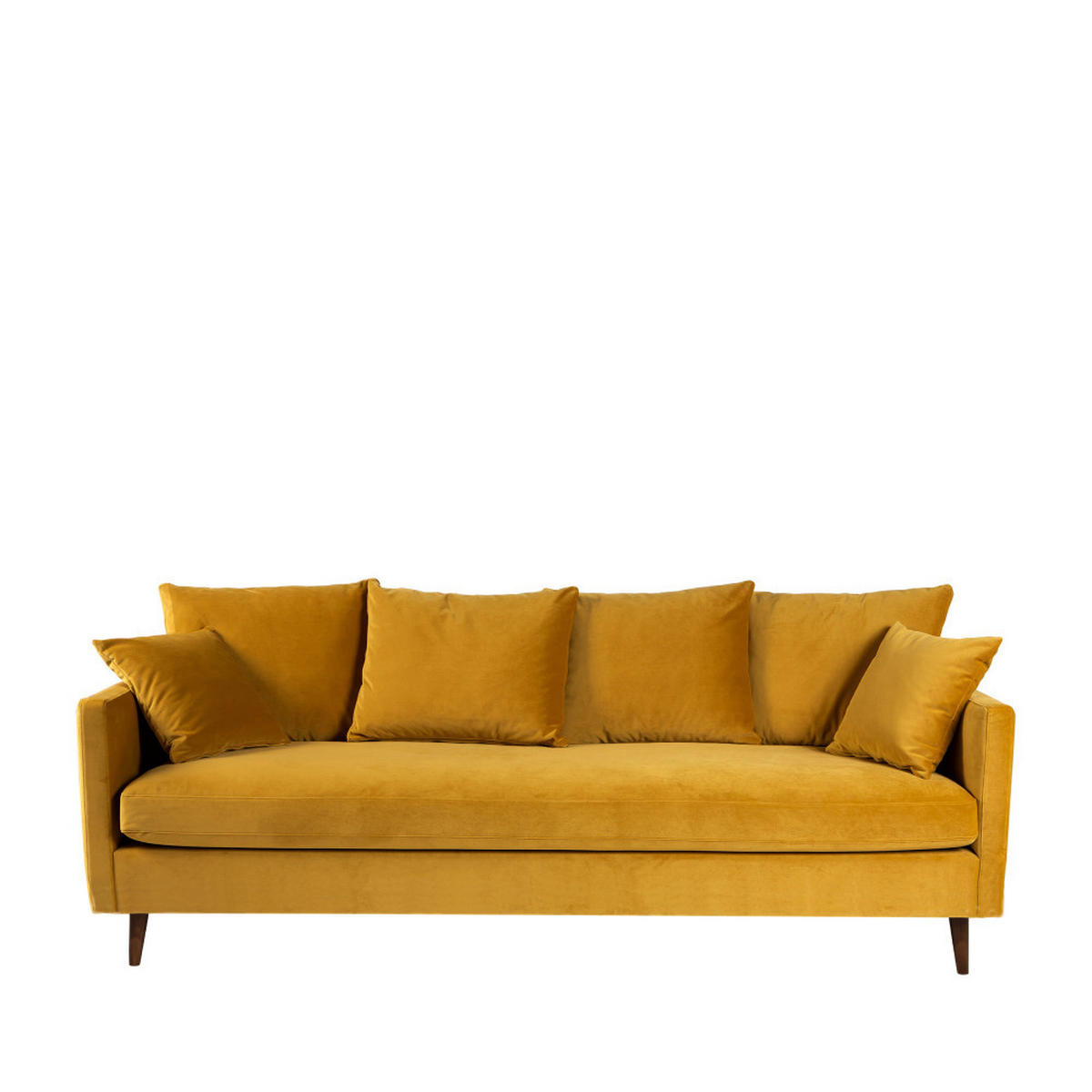 BETTSOFA - Senfgelb - Gelb, Textil (213/86/95cm) - Drawer