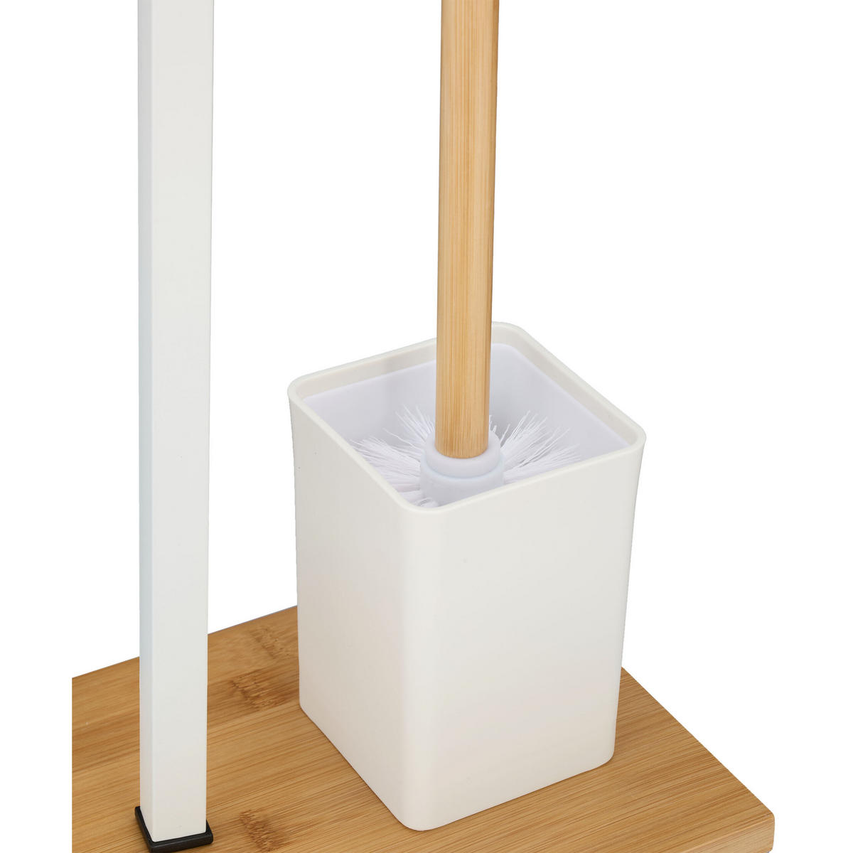 WC-GARNITUR - Weiß, Holz/Kunststoff (22/70.5/18cm) - Relaxdays