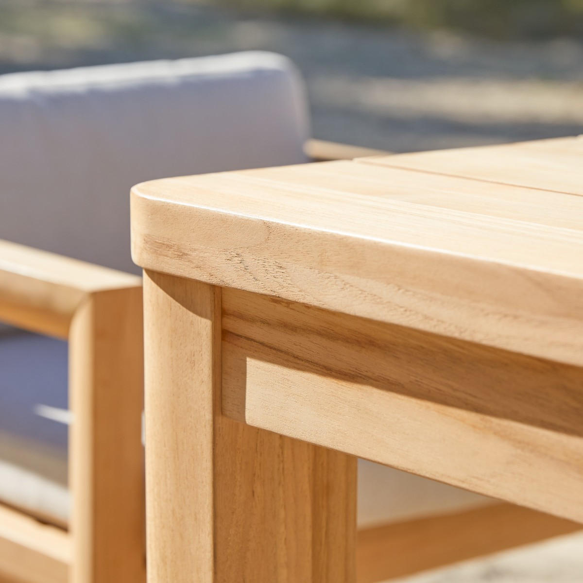 GARTENTISCH Leon Natur aus Teak - Naturfarben, Holz (102/204/76cm) - Tikamoon