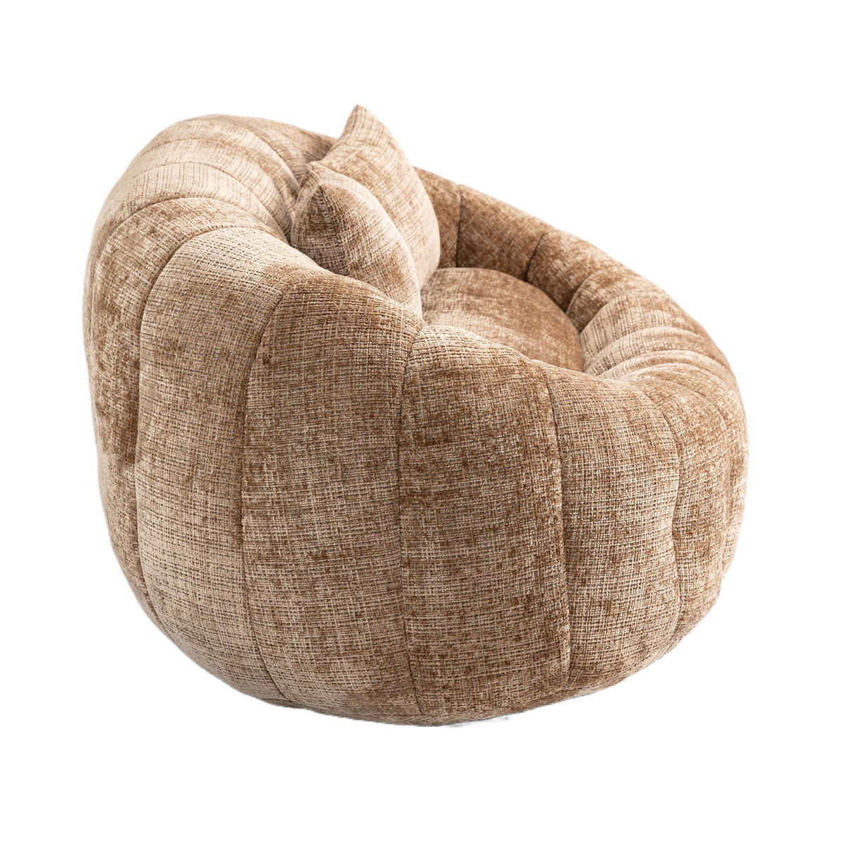 SITZSACK Chenille Kaffee - Braun, Textil (145/63/95cm) - WISHDOR