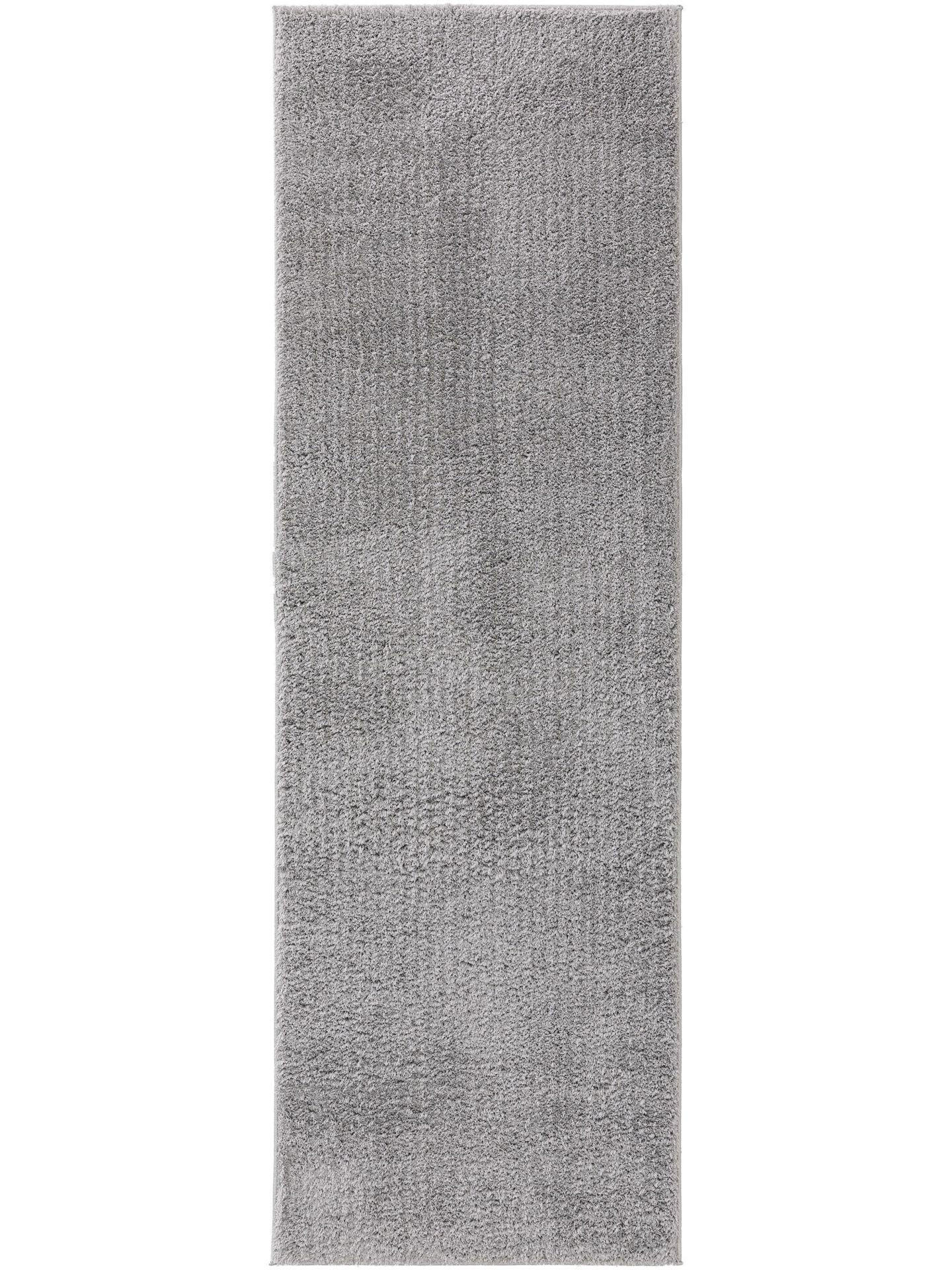 LÄUFER Soda Grau 80x240 cm - Grau, Textil (80/1cm) - KUNSTLOFT