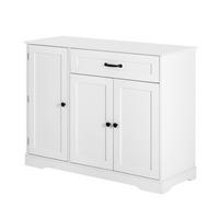 GESCHIRRSCHRANK 104x40x84 cm Weiß mit Schublade - Weiß, Holzwerkstoff (40/84/107cm) - Modfu