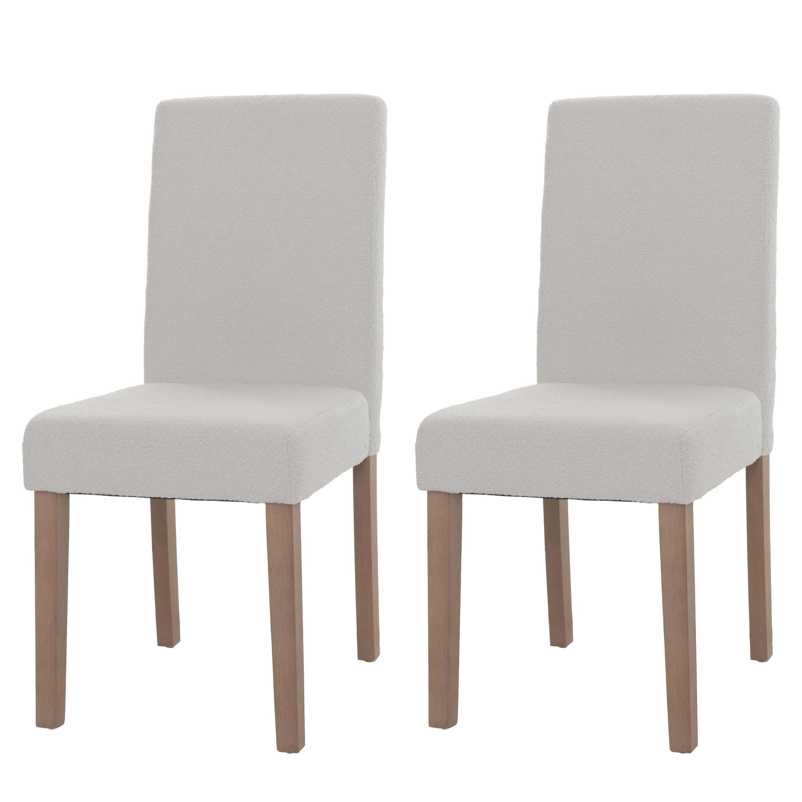 ESSZIMMERSTUHL Cremeweiß 2er-Set - Weiß, Textil (42/90/50cm) - MCW