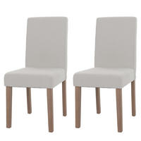 ESSZIMMERSTUHL Cremeweiß 2er-Set - Weiß, Textil (42/90/50cm) - MCW