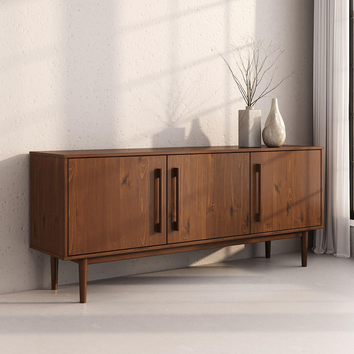SIDEBOARD TECCA Kastanie - Kastanienfarben, Holz (170/71/41cm) - IDIMEX