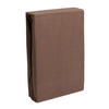 FROTTEE-SPANNBETTLAKEN 90x200 cm Nougat, Warmes Winter Bettlaken - Braun, Textil (90/200cm) - Carpe Sonno