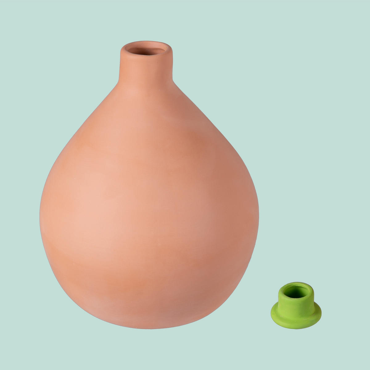 1XOLLA - Hellbraun, Keramik (18.5/18.5/23cm) - Relaxdays