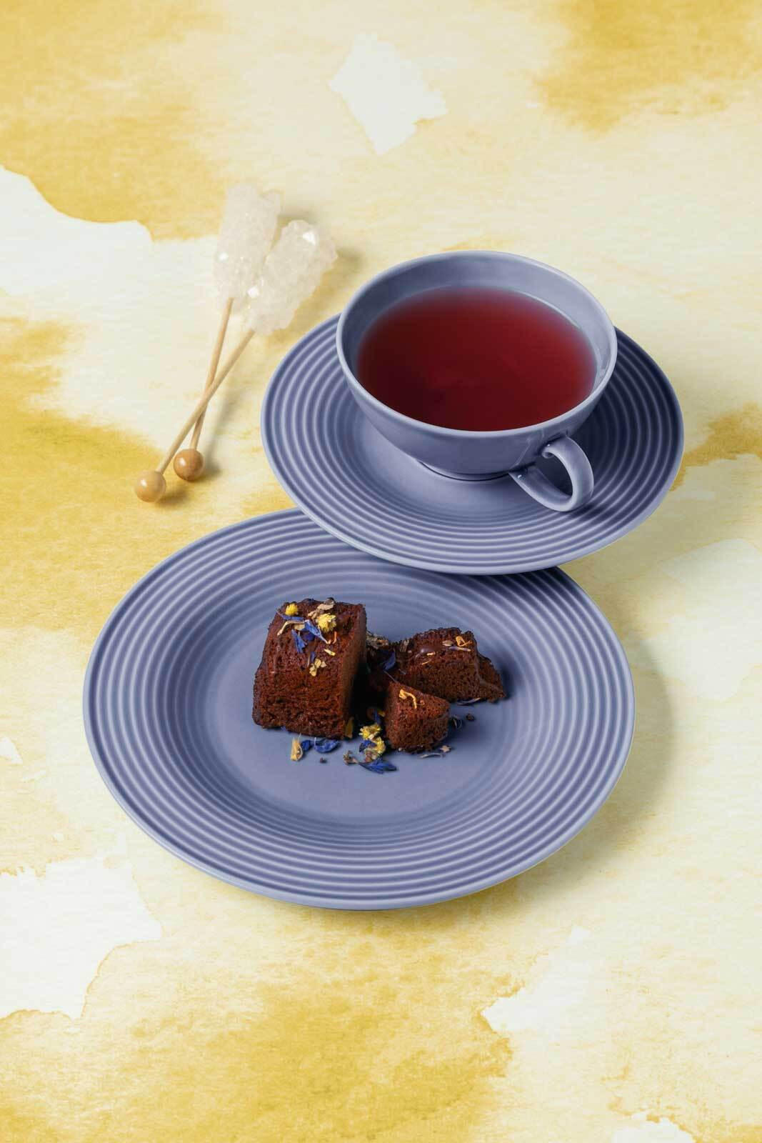 TEETASSEN Beat Color Glaze Fliederblau 140 ml 6er Set - Violett, Keramik (0.14L) - Seltmann Weiden
