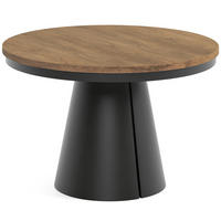 TISCH Schwarz ALMA Ausziehbar 120/196 cm - Eichefarben/Schwarz, Holzwerkstoff (2/120/76cm) - Sepro Meble