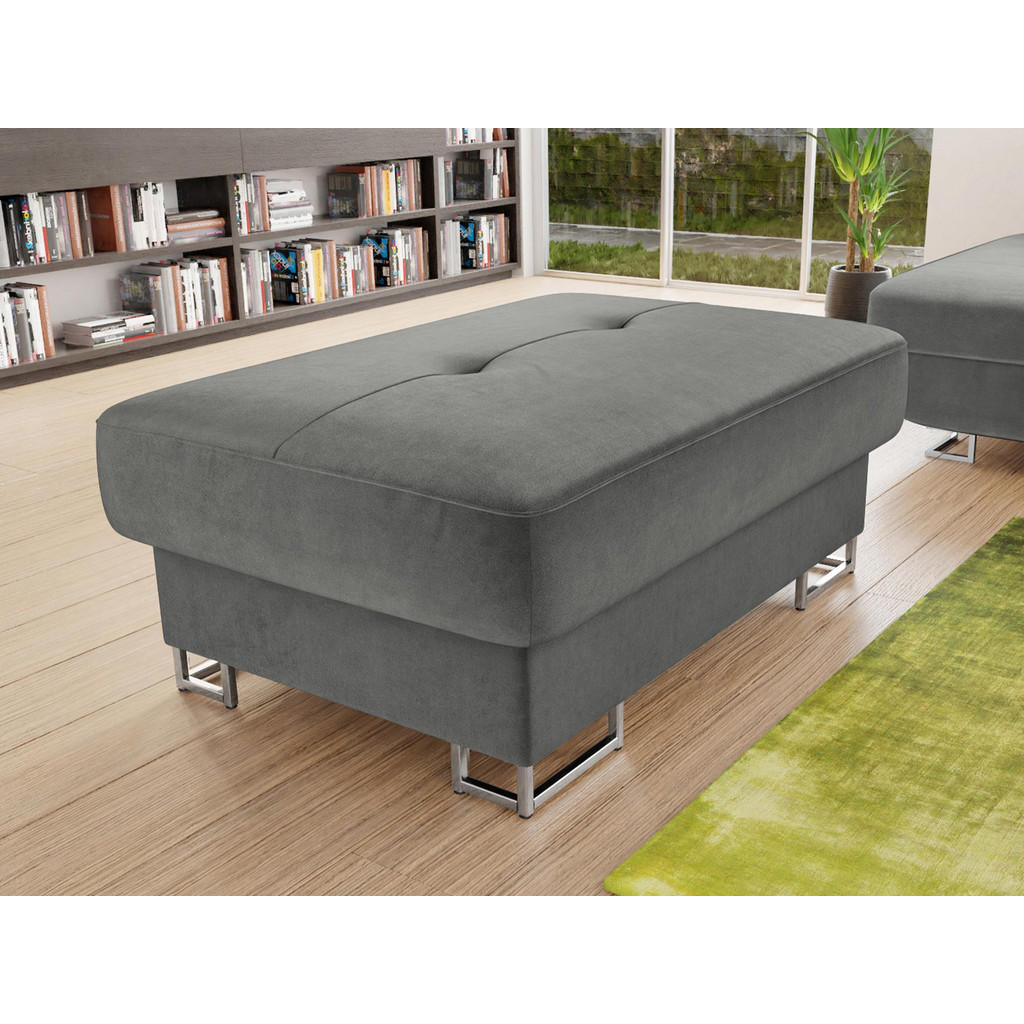 Thumbnail - Mirjan24 Polsterhocker, Greige, Holz, 2-Sitzer, Rechteckig, 104x42x67 cm, Wohnzimmer, Hocker, Sitzhocker