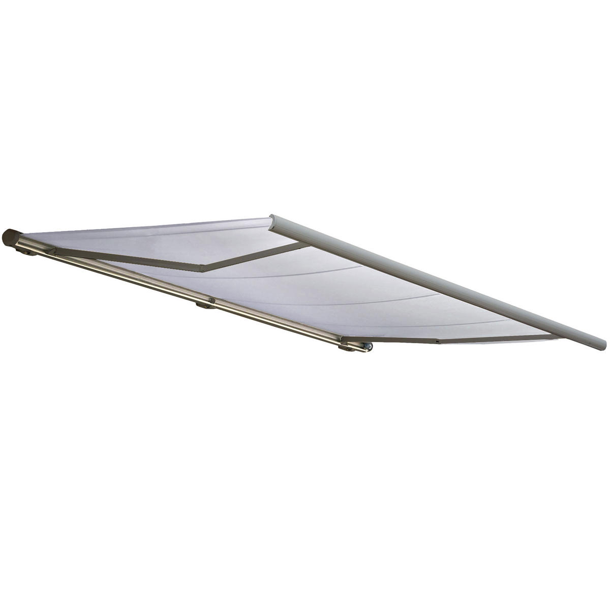 ELEKTRISCHE KASSETTENMARKISE Cremeweiß, Grau - Weiß/Grau, Textil (400/23/300cm) - MCW