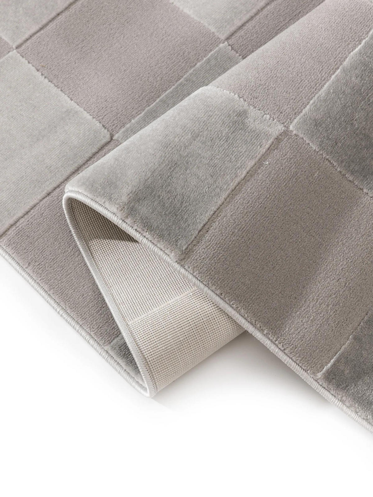 TEPPICH Claire Grau 160x230 cm - Grau, Kunststoff (160/230cm) - benuta