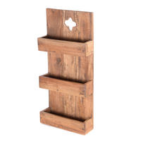 WAND-HÄNGEREGAL Daya 65 Massivholz, 3 Fächer naturfarben - Naturfarben, Holz (30/65/11cm) - DESIGN DELIGHTS
