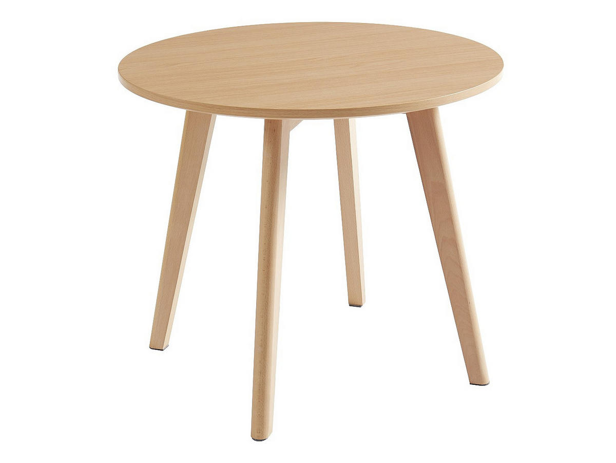 ESSGRUPPE - 2 Personen - Plastik, Holz, Platte - Naturfarben Hell - LOULOUNE - Naturfarben, Holz/Holzwerkstoff (60/51/60cm) - Vente-Unique