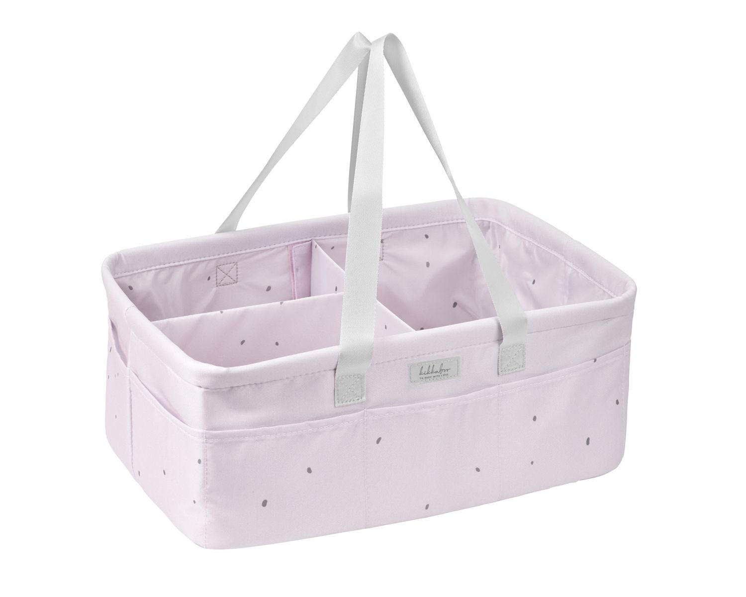 WICKELTASCHE 311080601 rosa faltbar, abnehmbare Trennwand, Tragegriffe, Korb, Wickelzubehör - Rosa, Textil (27/17/42cm) - Kikka boo