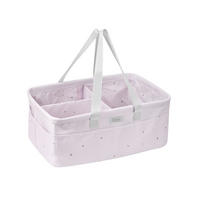 WICKELTASCHE 311080601 rosa faltbar, abnehmbare Trennwand, Tragegriffe, Korb, Wickelzubehör - Rosa, Textil (27/17/42cm) - Kikka boo