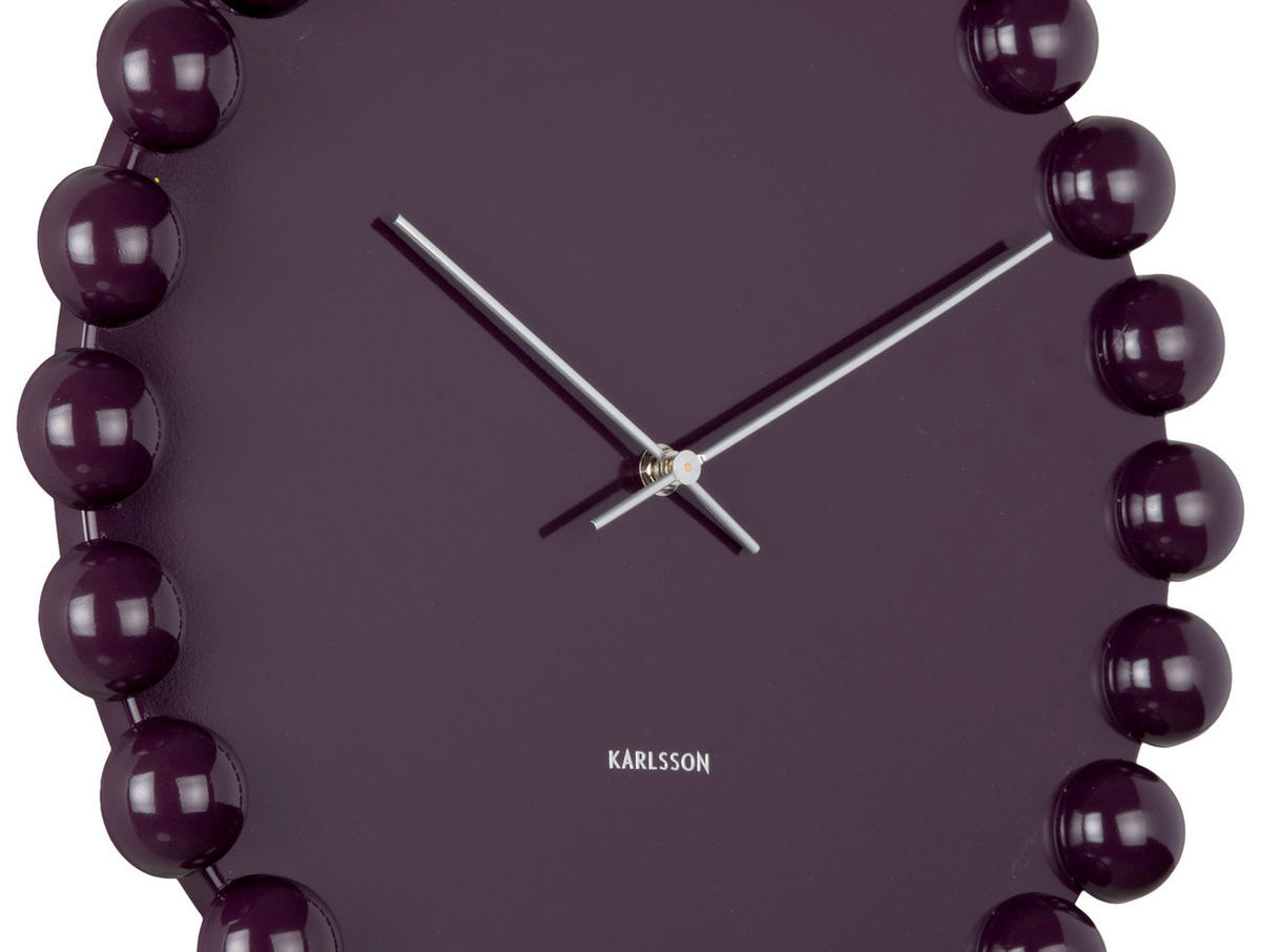 WANDUHR Cadiz Dotty - Lila - Lila, Metall (40/40/4.5cm) - Karlsson
