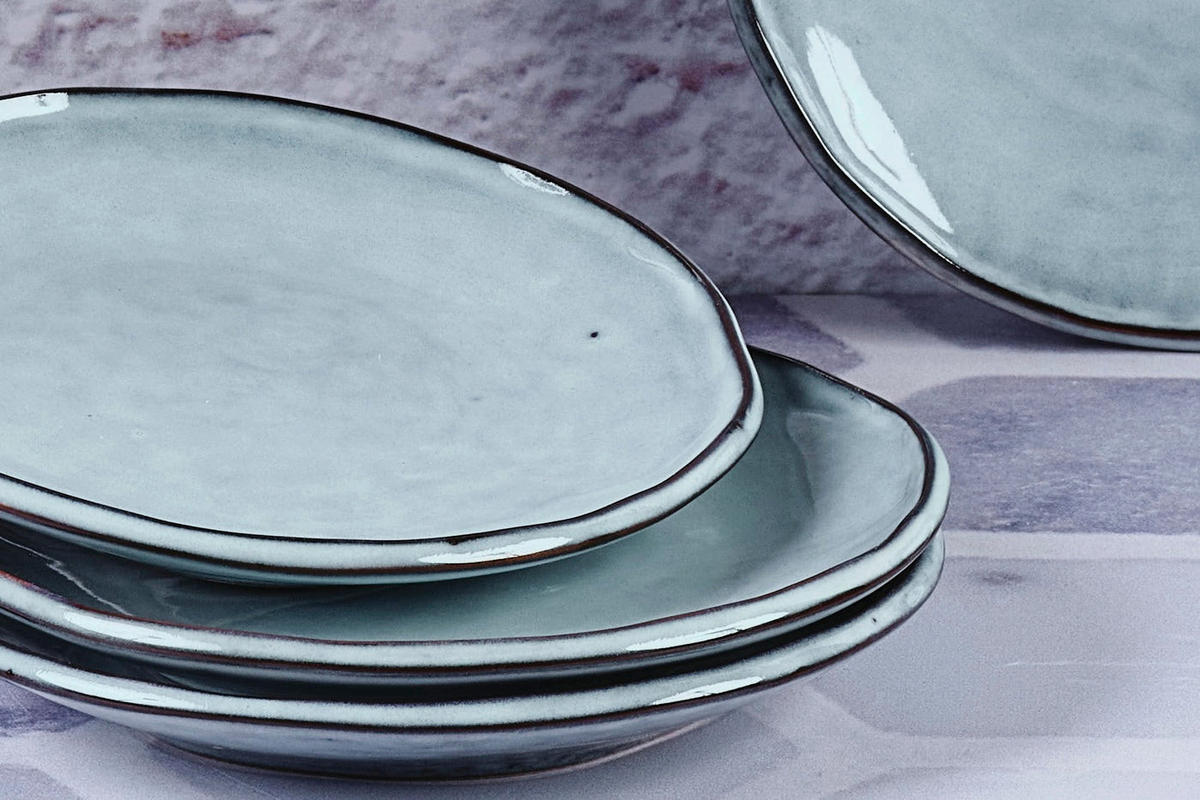 KOMPLETTSERVICE Cloud - 48er-Set - Sturmgrau - Grau, Keramik (1/1/1cm) - Björn