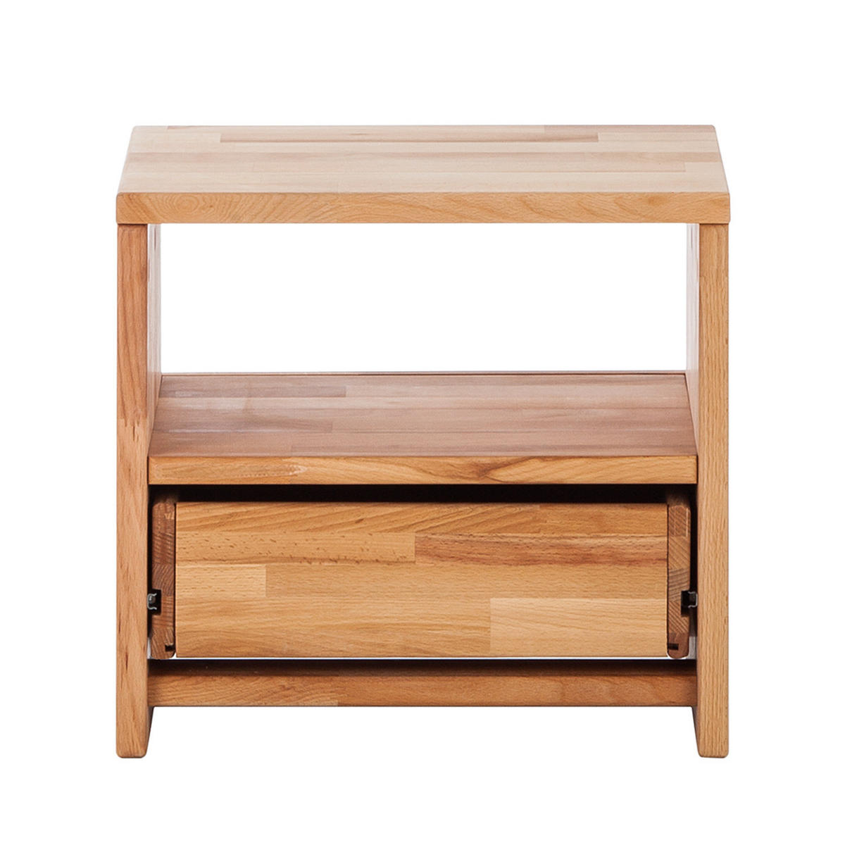 NACHTKOMMODE - Kernbuche massiv - geölt - Kernbuche, Holz (40/37/33cm) - home24