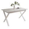 ESSTISCH ARTON II ausziehbarer Tisch 140-195 cm für 6-8 Personen - Multicolor/Weiß, Holzwerkstoff/Metall (140/80/77cm) - Lookway