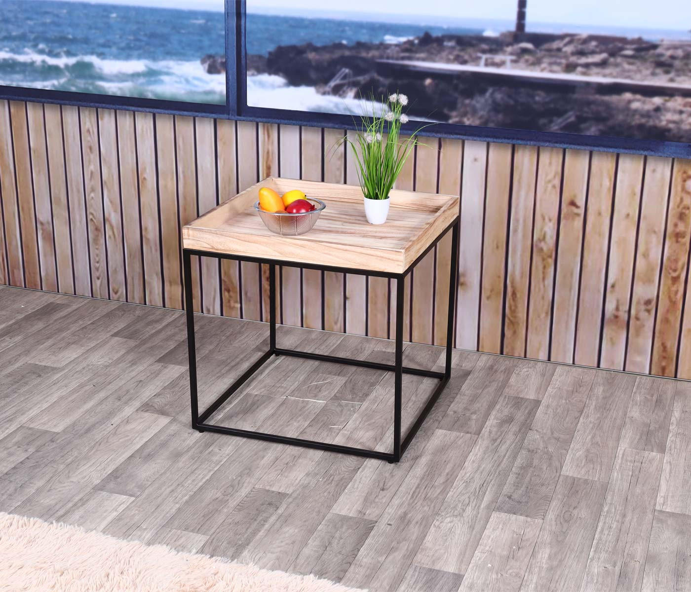 BEISTELLTISCH quadratisch Braun - Braun, Holz (60/60/60cm) - MCW