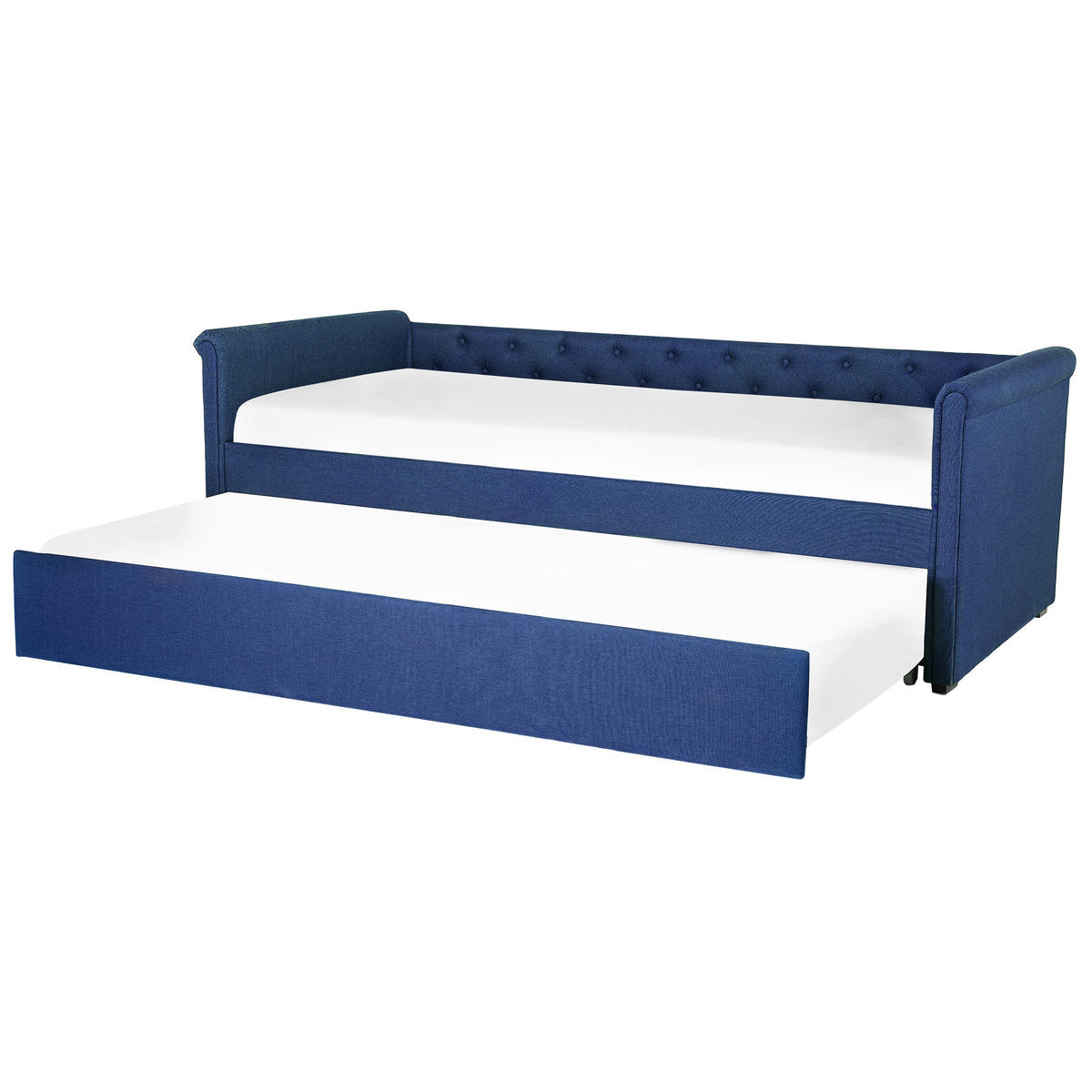 TAGESBETT 90/200cm Marineblau Libourne - Blau, Textil (90/200cm) - Beliani