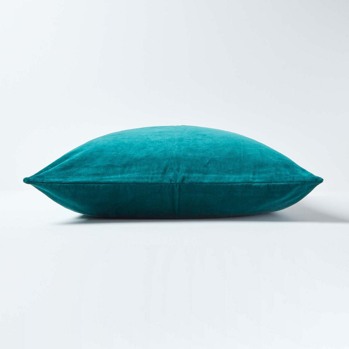 KISSENHÜLLEN 2er-Set Baumwollsamt petrol 40/40 cm - Petrol, Textil (40/40cm) - Homescapes