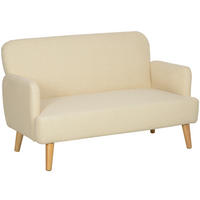 DVOSJED od baršunaste tkanine, 130/74/79 cm krem bijeli, 2-sjed - krem, tekstil (74/79/130cm) - BEAOK