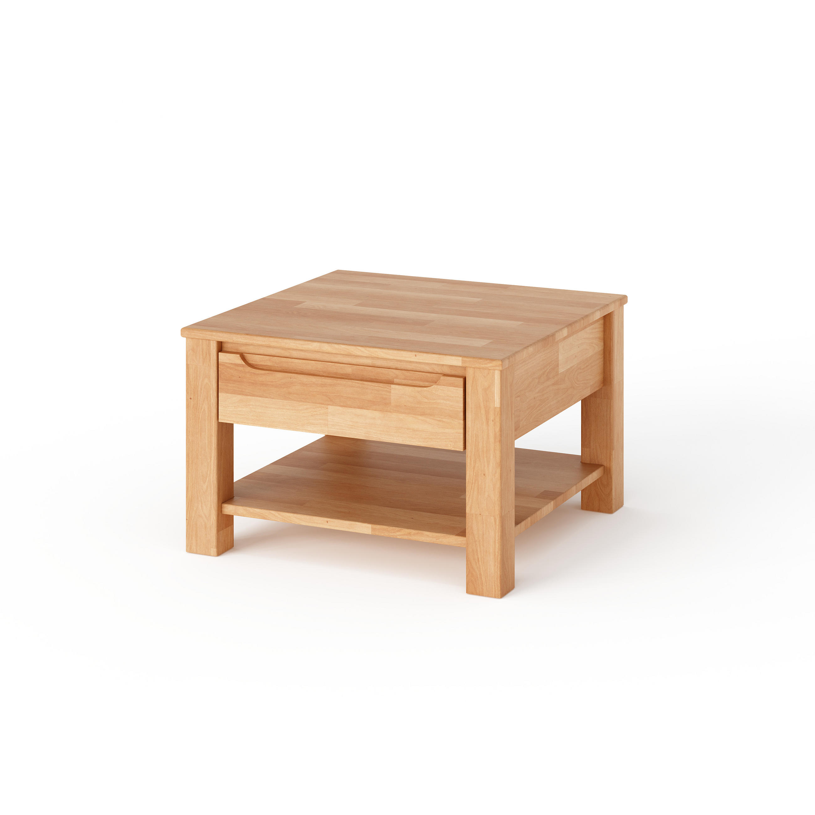 COUCHTISCH Lundvik - Buchefarben, Holz (70/70/45cm) - kiki design