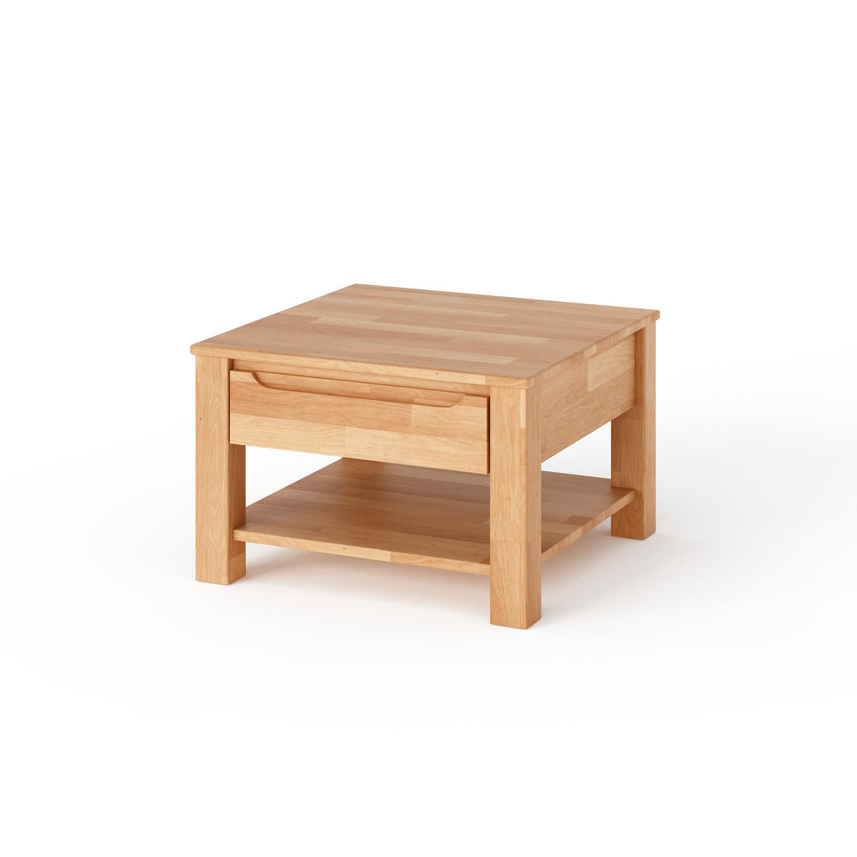 COUCHTISCH Lundvik - Buchefarben, Holz (70/70/45cm) - kiki design