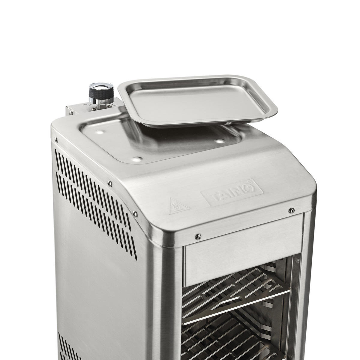 OBERHITZEGRILL Pro - Silberfarben, Metall (22/41/53.5cm) - TAINO