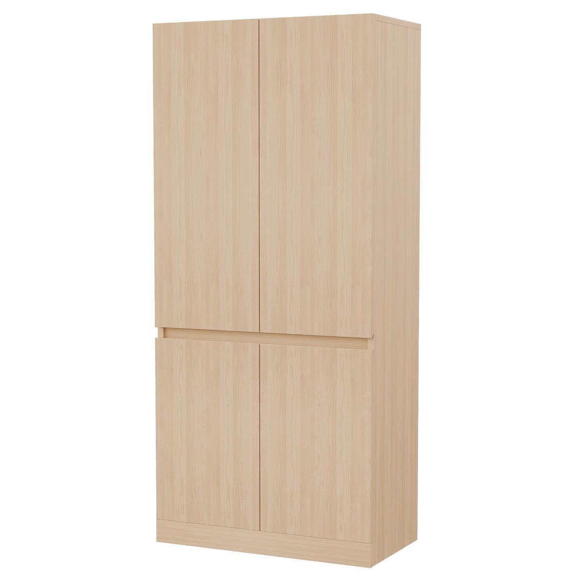KLEIDERSCHRANK 70/40/170 cm holzfarben aus Holz mit Doppeltüren - Naturfarben, Holz (70/170/40cm) - OKWISH