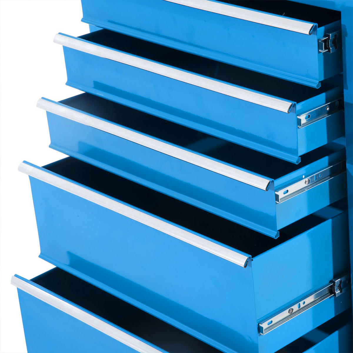 WERKZEUGSCHRANK DE-10526 5 Schubladen, rollbar Blau - Blau, Metall (33/82.5/61.5cm) - ComfortXL