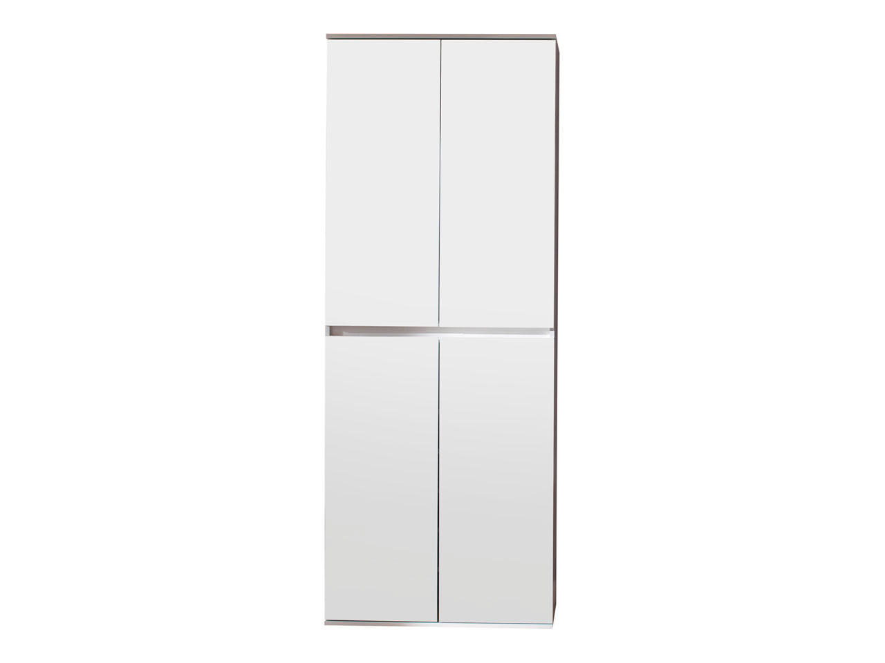 GARDEROBENSCHRANK weiß - Weiß, Holzwerkstoff (74/191/34cm) - ebuy24