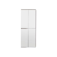 GARDEROBENSCHRANK weiß - Weiß, Holzwerkstoff (74/191/34cm) - ebuy24