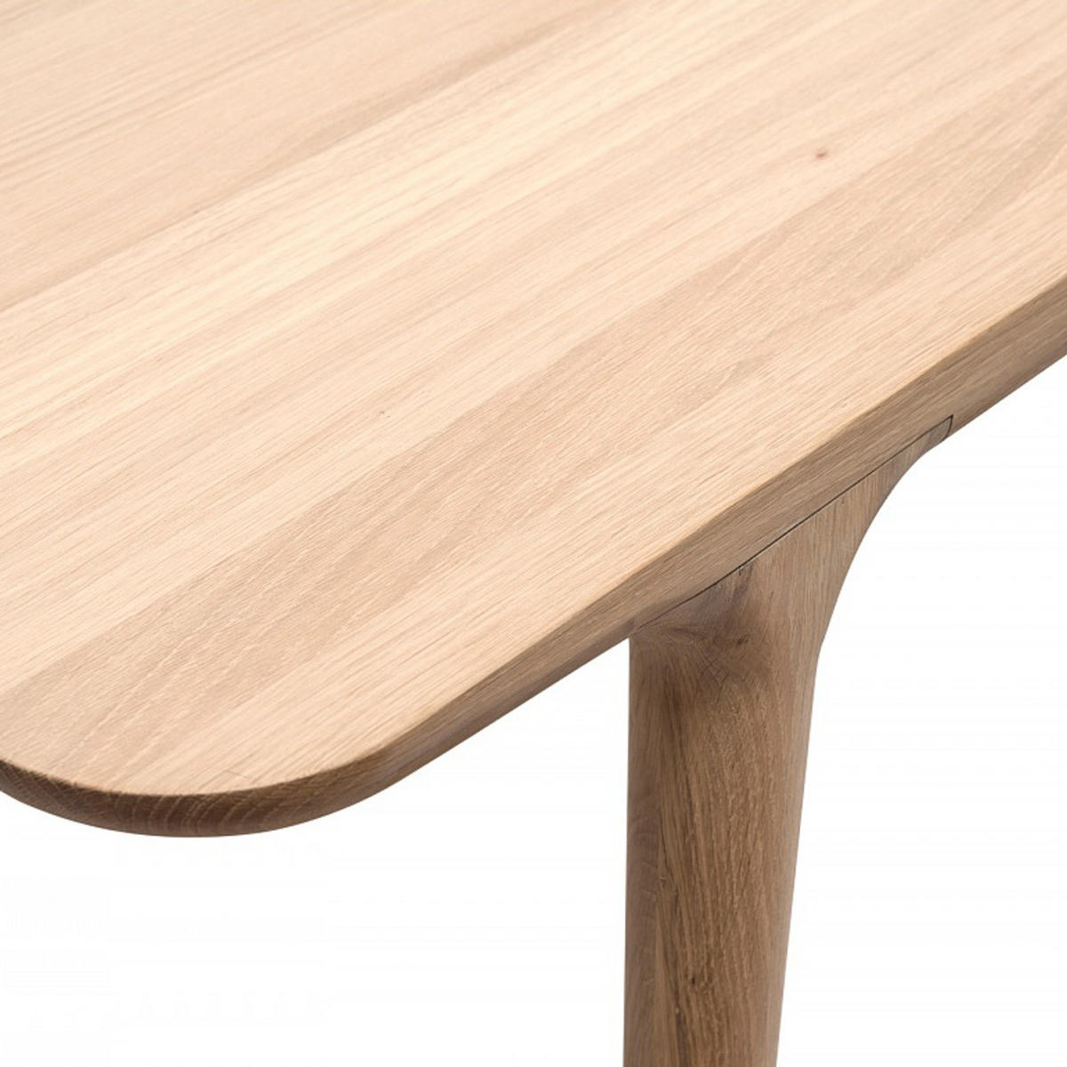ESSTISCH - Eiche massiv - Eichefarben, Holz (90/180/75cm) - home24