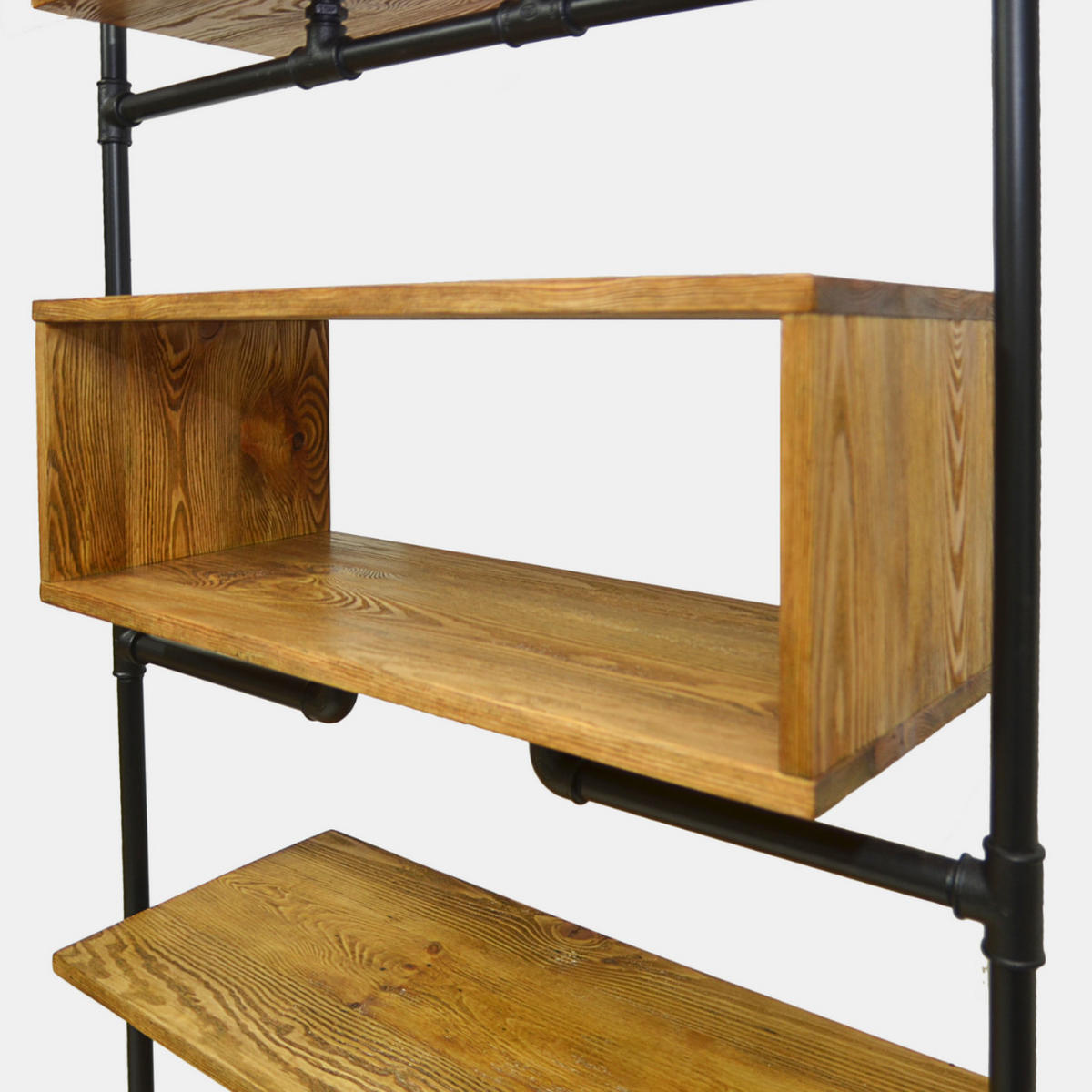 BÜCHERREGAL aus Massivholz fürs Arbeitszimmer DENAR - Eichefarben, Holz (100/185/35cm) - Rawood Furniture