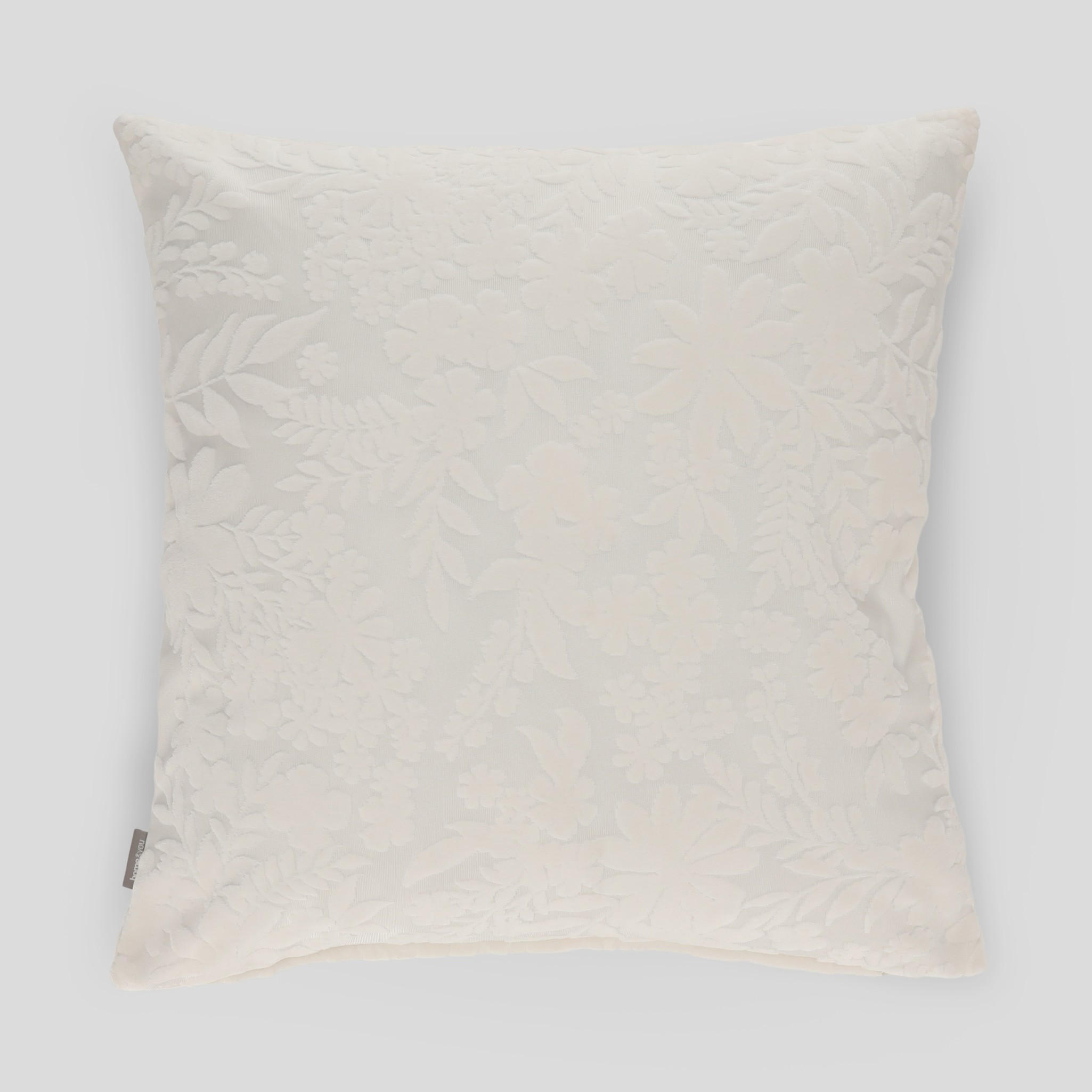 JACQUARD-KISSENBEZUG Modo - Weiß, Textil (45/45cm) - home&you